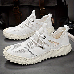 Men's Mesh Sandals Casual Non Slip Shoes Closed Toe Slip on Shoes
