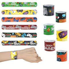 12pcs Slap Bracelets Bulk Snap Party Supplies Favors