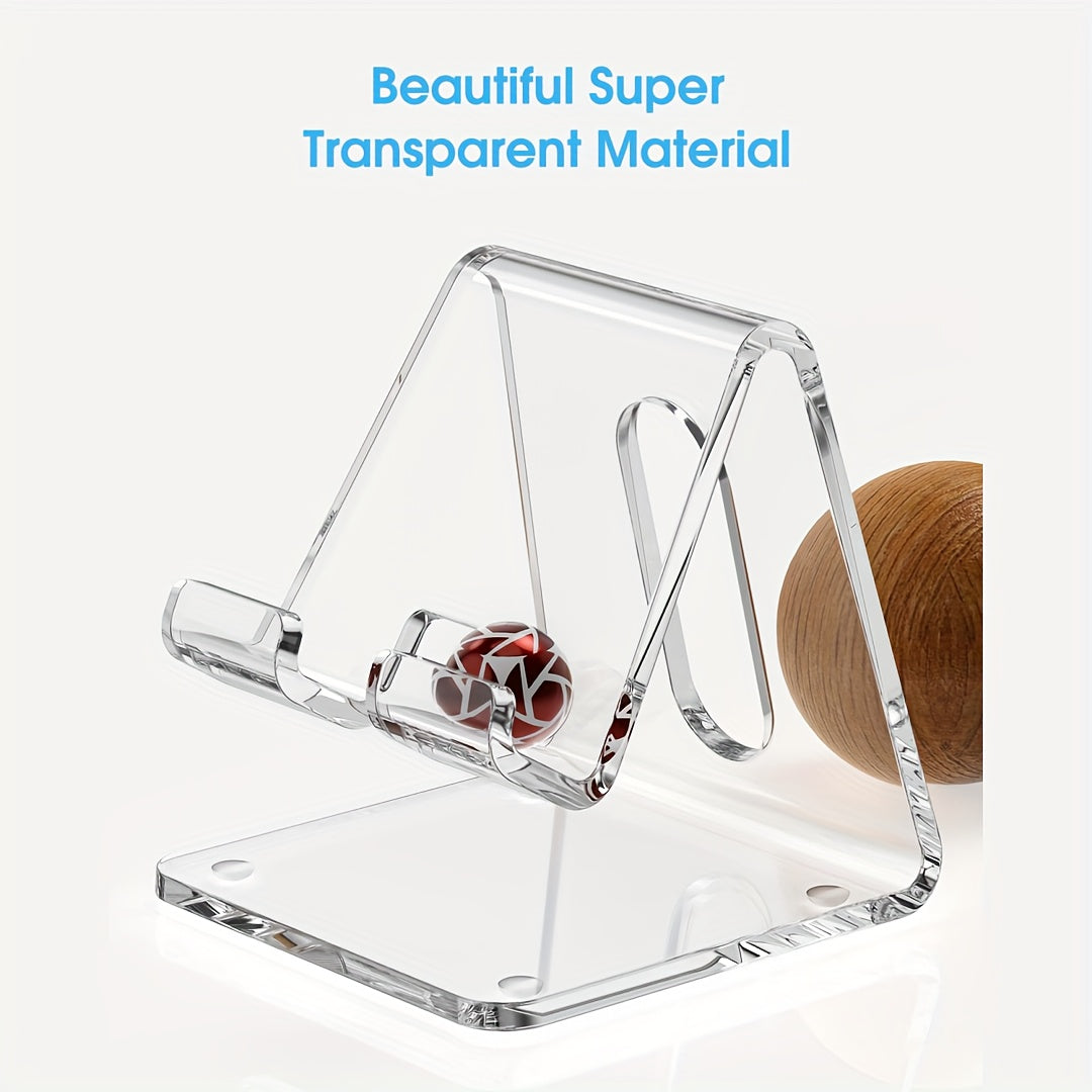 Acrylic Phone Holder Transparent Phone Holder for All Smartphones