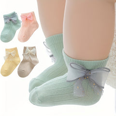 Baby Girls Bow Ankle Socks for Infant Newborns