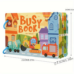 Car Themed Animal Learning Book 3-5 Years