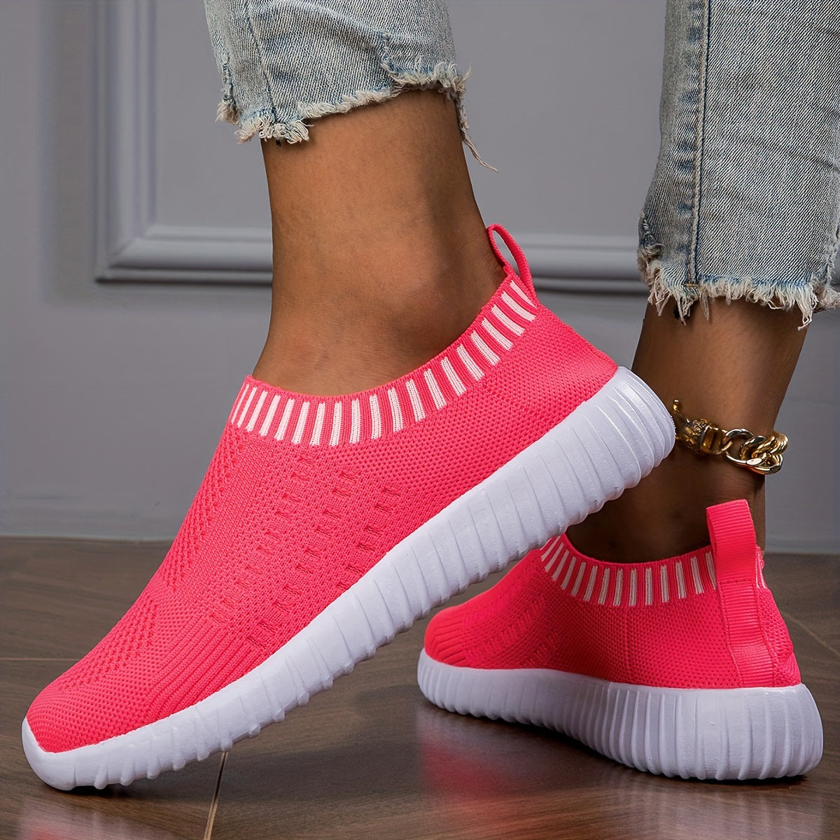Women's Mesh Breathable Walking Shoes Lightweight Non slip