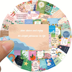 52pcs Inspirational Waterproof Vinyl Decals for Water Bottle Laptop