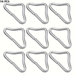 16pcs Stainless Steel Triangle Ring Buckle for Trampoline Replacement Parts
