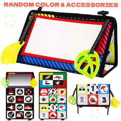 3-in-1 Sensory Mirror Cloth Book for Babies High Contrast Visual Stimulation Toy