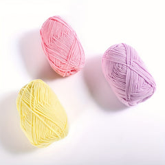 4pcs Milk Cotton Yarn DIY Candy Creative Doll Crochet Chunky Thick Soft Yarn
