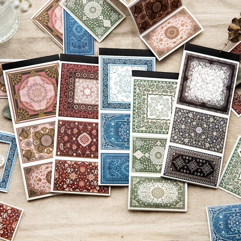 30pcs Retro Pattern Material Scrapbooking Art Supplies DIY Decorative Collage