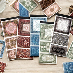 30pcs Retro Pattern Material Scrapbooking Art Supplies DIY Decorative Collage