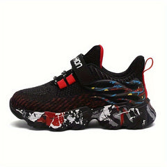 Boy's Running Shoes Anti skid Breathable Sneakers For School