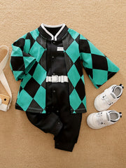 Anime Style Long Sleeve Cotton Bodysuit Baby Romper