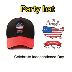 Red American Flag Sports Cap Outdoor Activities Hat