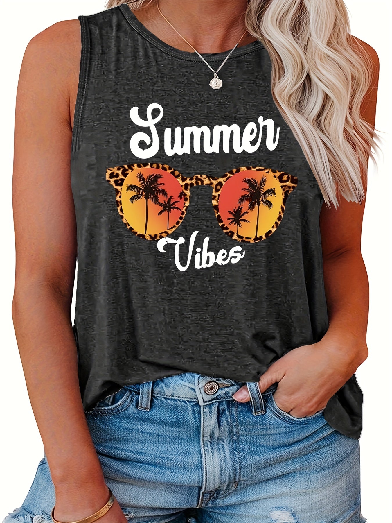 Leopard Print Tank Top for Women