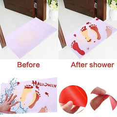 1pc Changing Bath Rug Halloween Bloody Bath Mat