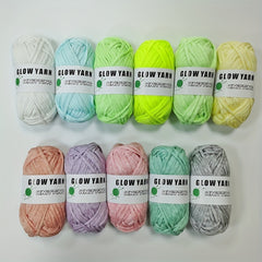 Polyester Glow in the dark Filler Yarn for DIY Knitting 50g pc