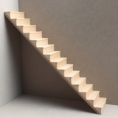 Mini Railless Stairs Doll House Decoration