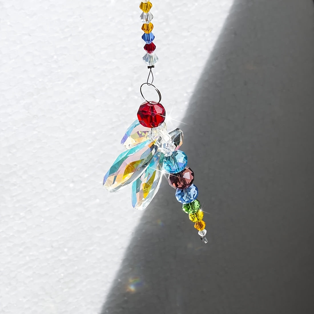 Dragonfly Chandelier Crystal Ball Prisms Rainbow Maker Beads Suncatcher