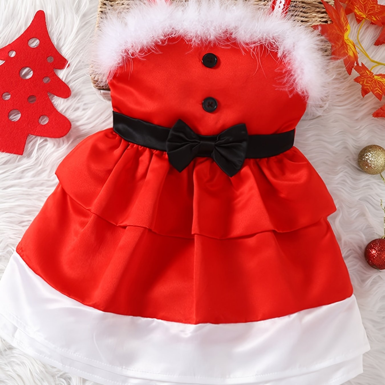 Christmas Princess Dress For Toddler Girls - Great for Photoshoot!