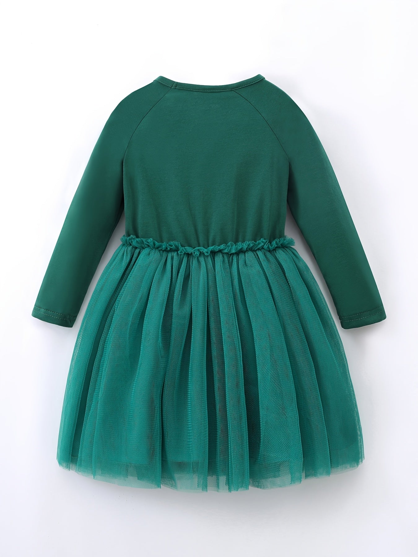 Girls Christmas Party Mesh Dress