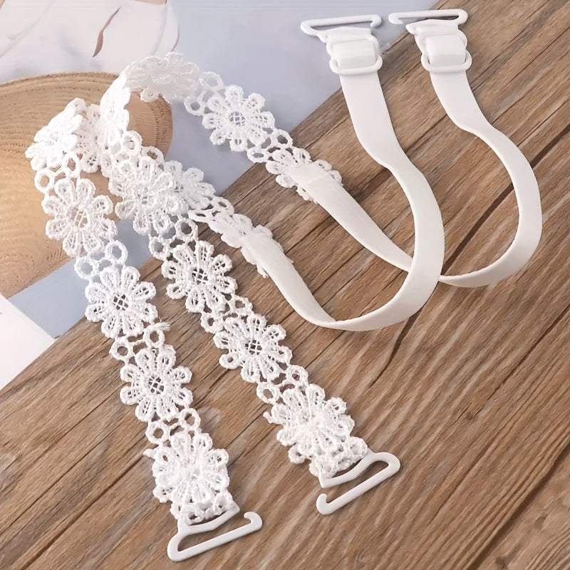 Flower Lace Bra Straps Comfortable Invisible Strap Women's Lingerie