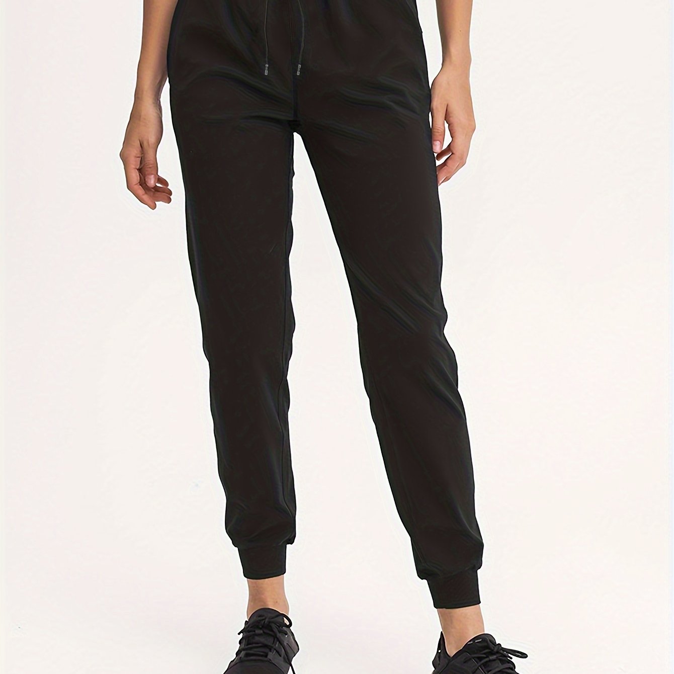 Elastic Waist Jogger Pants Loose Fit Fitness Running Trouser