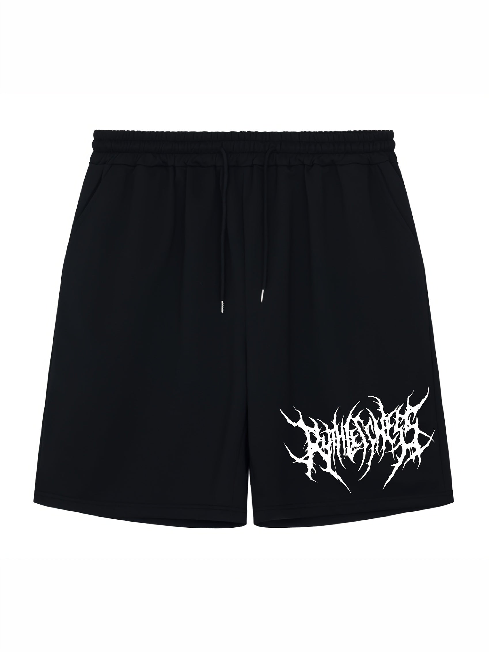 Men's Drawstring Casual Shorts with Stylish Print