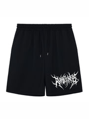 Men's Drawstring Casual Shorts with Stylish Print