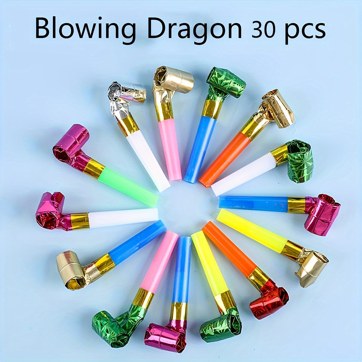 30pcs Plastic Whistle Party Aid Props Student Toys