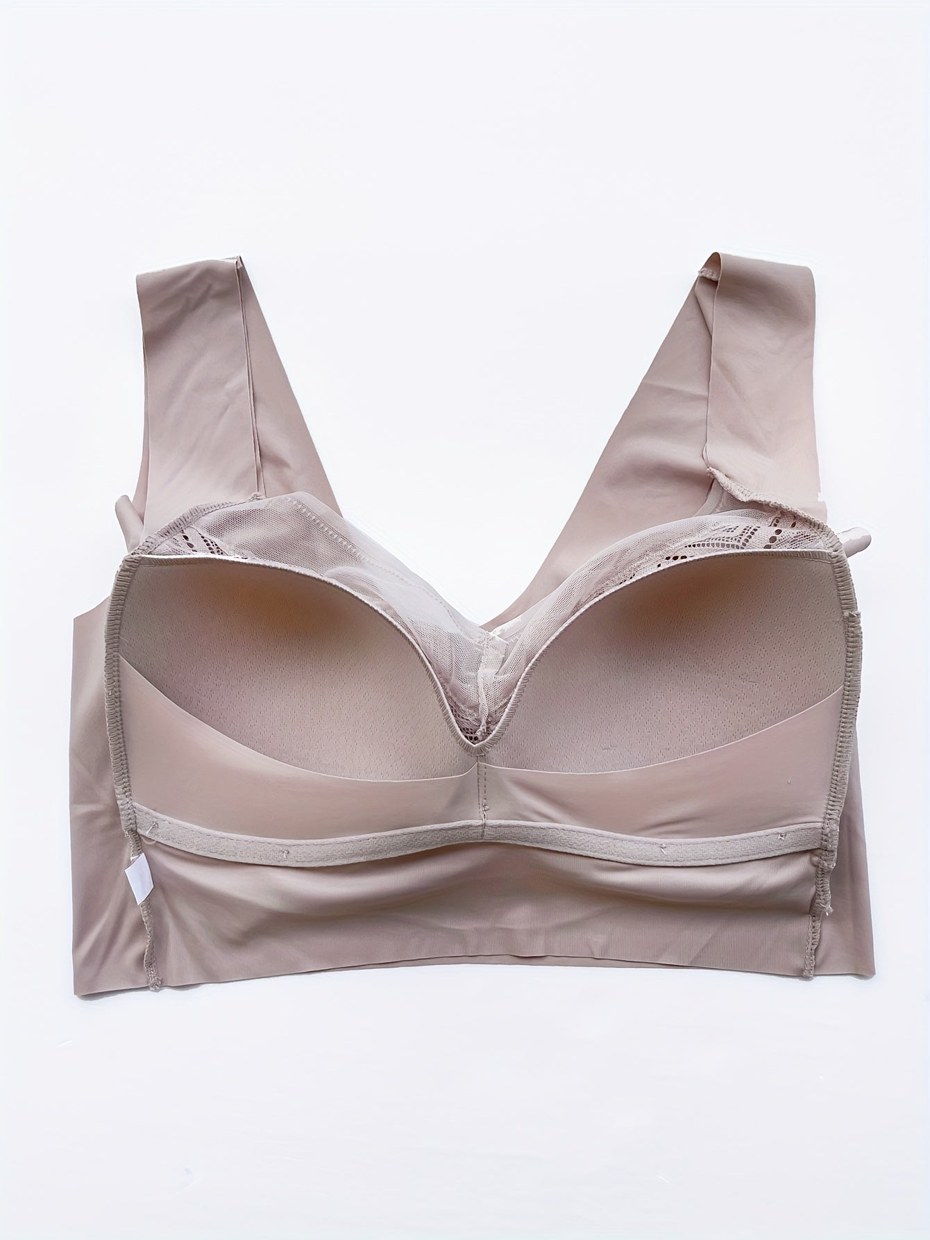 2pcs Lace Wireless Push Up Bra Comfy Breathable Women's Lingerie
