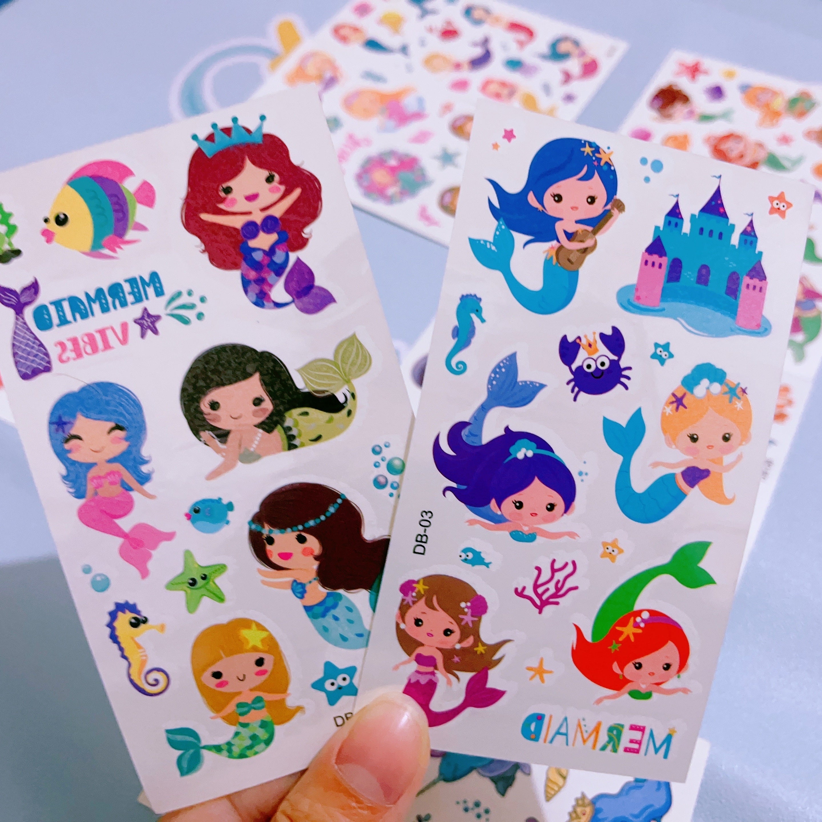 Mermaid Tattoo Stickers Waterproof Ideal for Parties