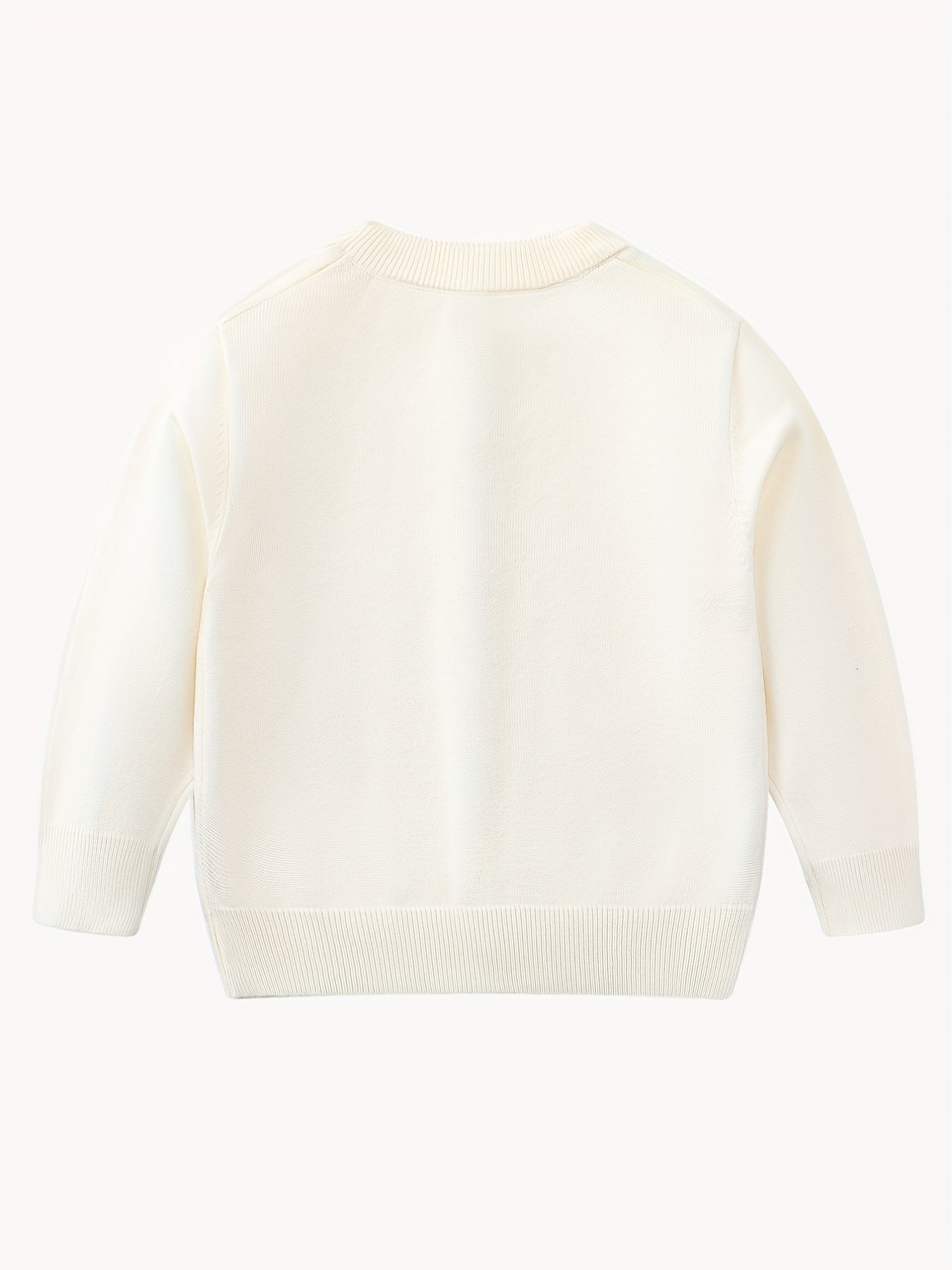 Girls Pearl Button Cardigan Sweater School Uniform Knit Top