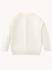 Girls Pearl Button Cardigan Sweater School Uniform Knit Top