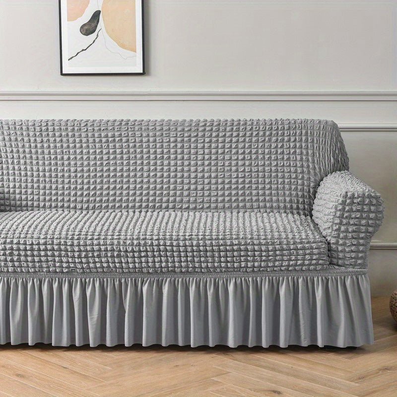 Seersucker Sofa Slipcover Universal Couch Cover Furniture Protector