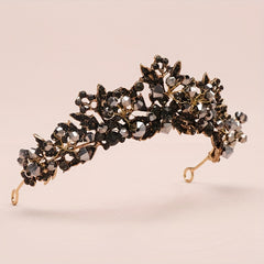 Baroque Style Crystal Headband Princess Crown Head Jewelry