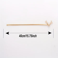 Deer Head Macrame Curtain Holdback Set