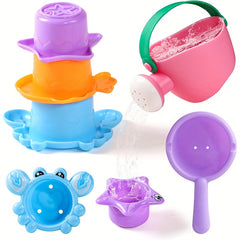 5pcs Baby Bath Toys Non Toxic for 1-3 Years Old Children Kids Gift
