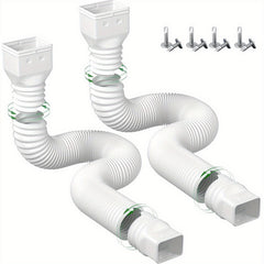 1pc PP Folding Telescopic Drain Pipe Extend Outdoor Drainage