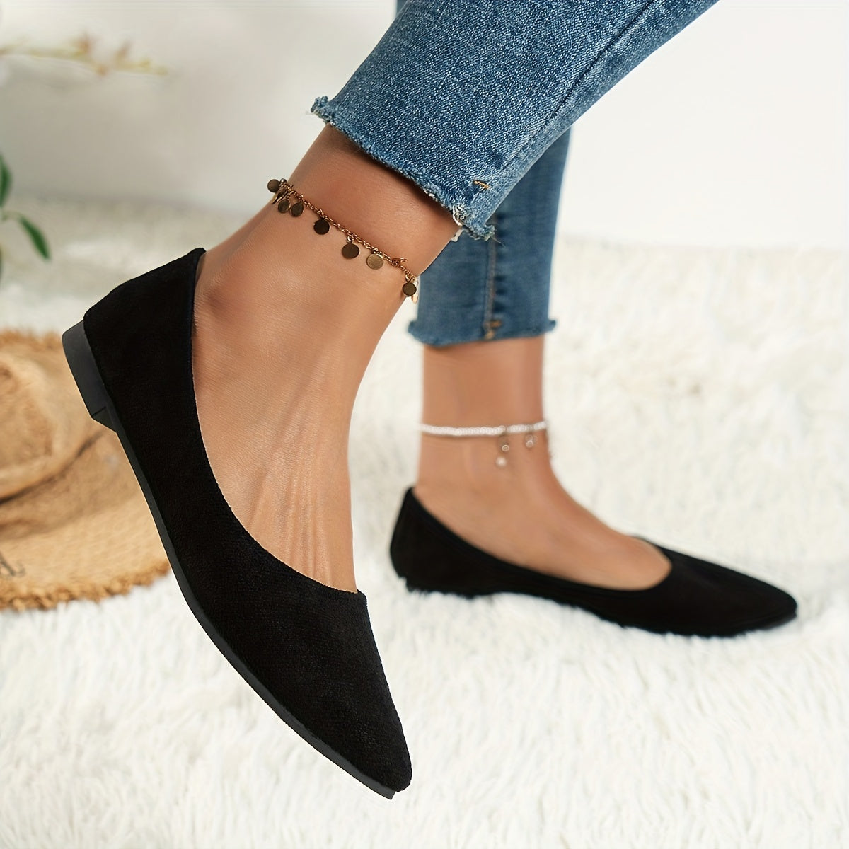 Women's Lightweight Pointed Toe Slip On Shoes