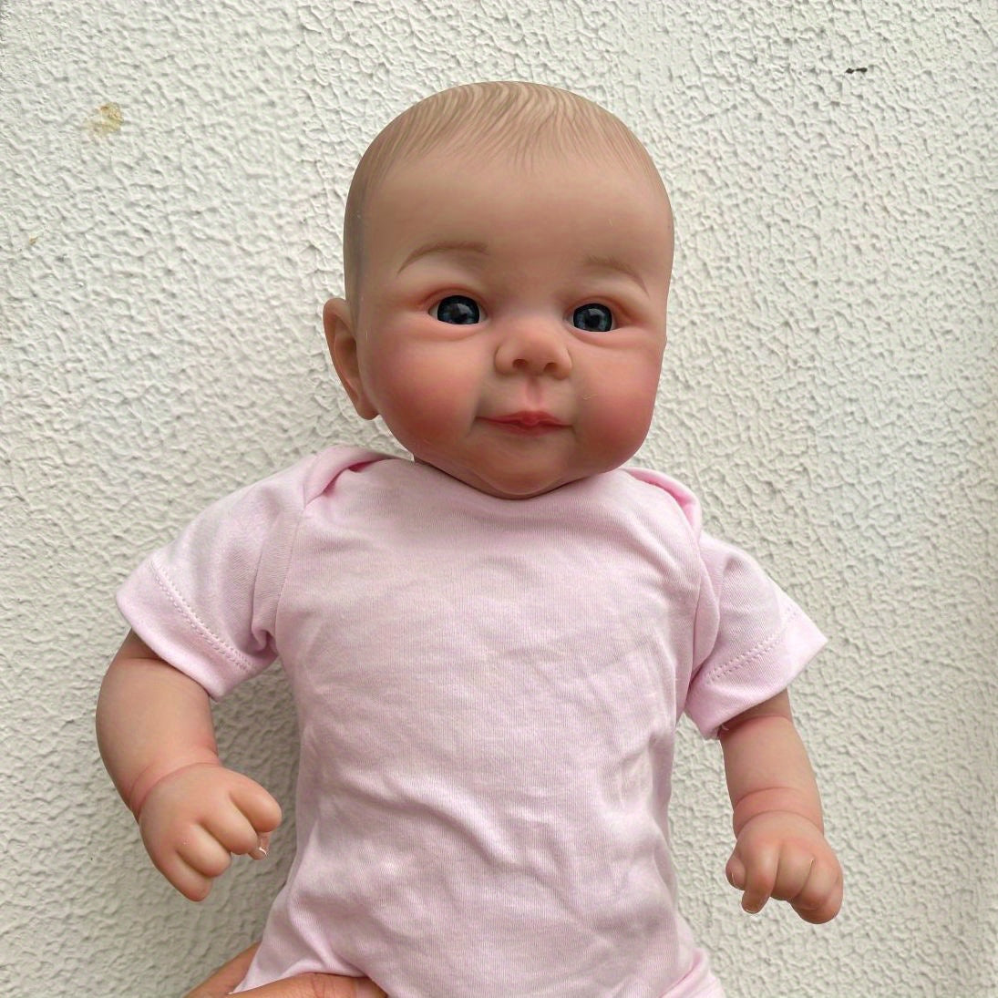 19in Soft Vinyl Cloth Body Real Reborn Doll With Hand Drawing Hair Princess