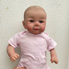 19in Soft Vinyl Cloth Body Real Reborn Doll With Hand Drawing Hair Princess