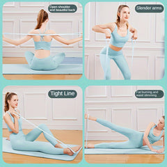 8 Shaped Yoga Pulling Rope Fitness Tension Rope for Strength Training