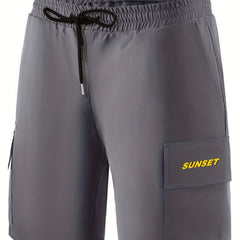 Men's Cargo Shorts with Drawstring Waist