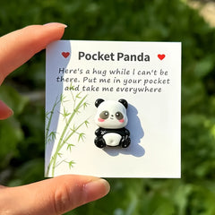 2pcs Pocket Hug Panda Isolation Gift for Family and Friends