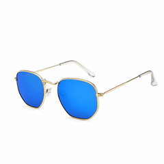 Vintage Metal Square Sunglasses for Women Men