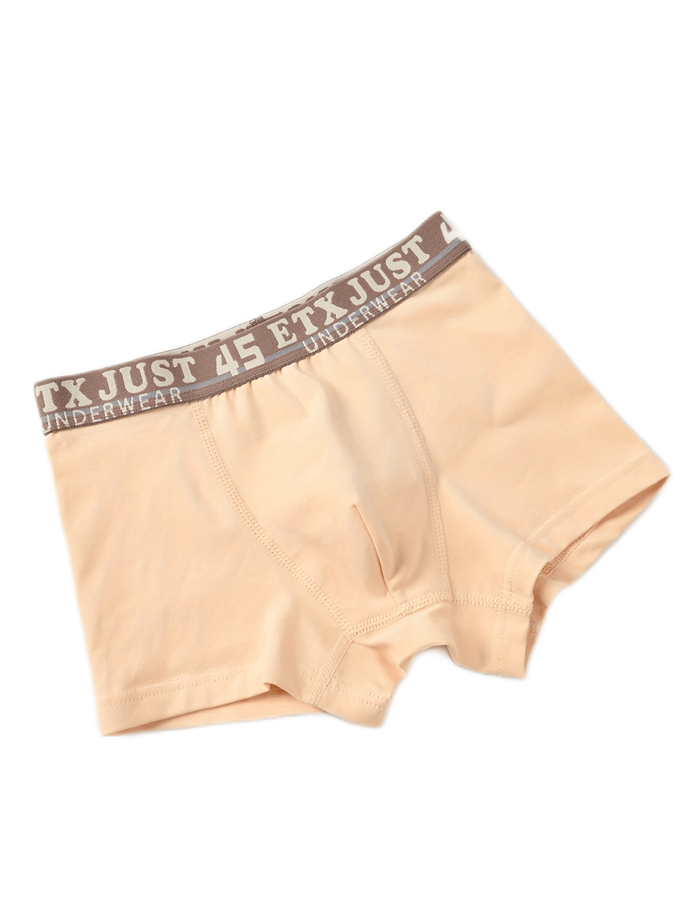5pcs Boys Letter Tape Boxer Briefs Soft Cotton Underwear