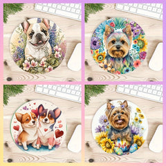 Cartoon Dog Mouse Pad Waterproof Funny Non Slip Rubber Small Mouse Pads