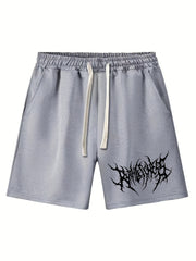 Abstract Thorns Letter Print Men's Shorts