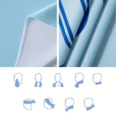2pcs Cooling Sports Towel Soft Breathable Halloween Towel For Yoga Running Gym