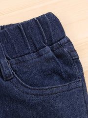 Floral Embroidered Jeans for Baby Girls