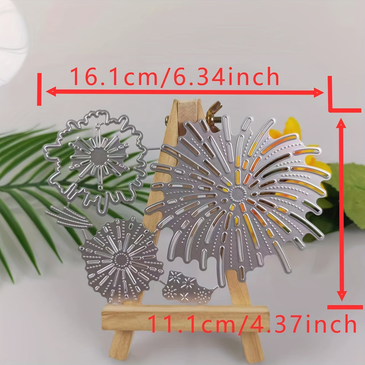 Christmas Fireworks Metal Cutting Dies And Stamps