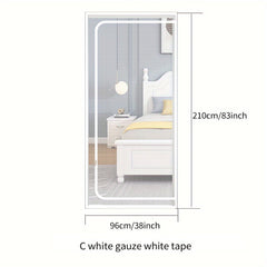 Thickened Pet Screen Door Fits Door Size 83 38inch Cat Resistant Mesh